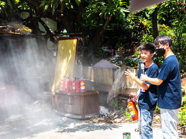 正修圓夢社會幸福呷百二 教長輩使用滅火器居住更安全圖片
