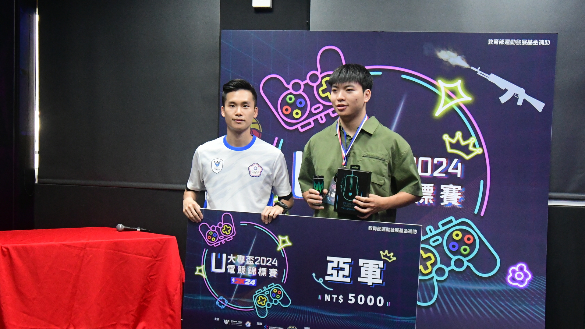 大專盃電競錦標賽NBA2K24激戰 虎尾科大連兩勝奪冠圖片