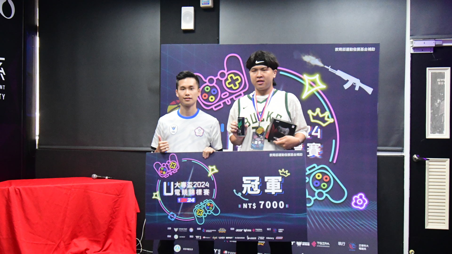 大專盃電競錦標賽NBA2K24激戰 虎尾科大連兩勝奪冠圖片