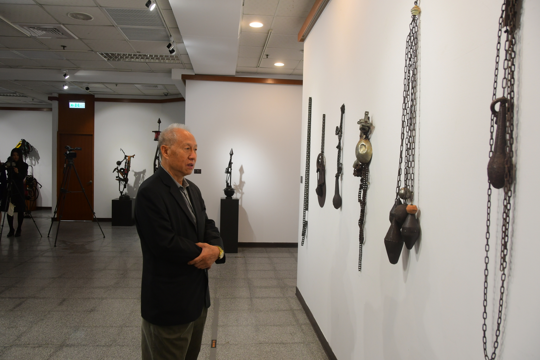 齒輪就是我的臉-洪龍木個展 齒輪鐵器創作獨樹一格圖片