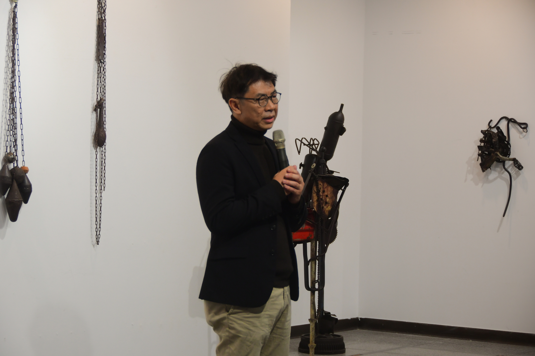 齒輪就是我的臉-洪龍木個展 齒輪鐵器創作獨樹一格圖片