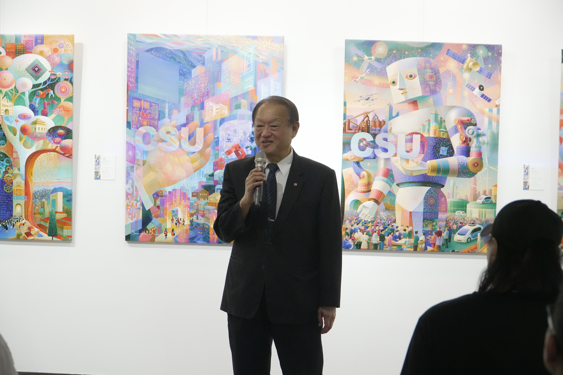 正修科藝處開學首展《像素的覺醒》登場 蔡頌德展逾百件AI視覺創作探索無限可能圖片